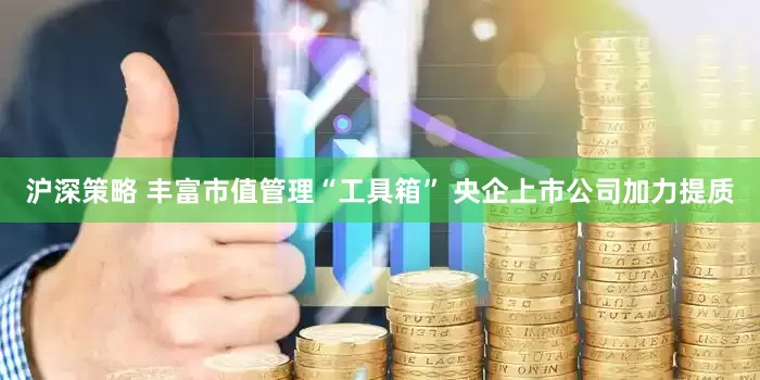 沪深策略 丰富市值管理“工具箱” 央企上市公司加力提质