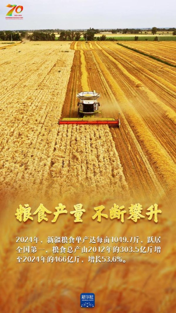 申宝证券 天山南北“丰”景如画 70年农产巨变